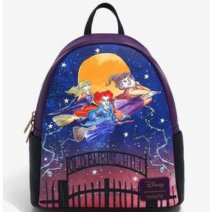 NWT Loungefly Disney Hocus Pocus Cemetery Night Mini Backpack.